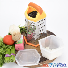 Kitchen Vegetable Stainless Steel Box Grater with Container